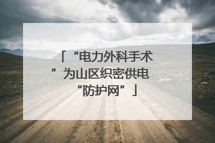 “电力外科手术”为山区织密供电“防护网”