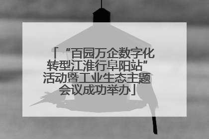 “百园万企数字化转型江淮行阜阳站”活动暨工业生态主题会议成功举办