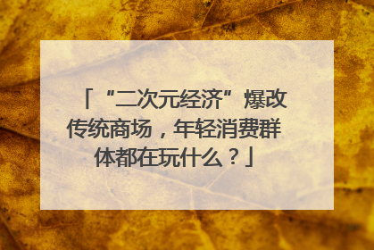 “二次元经济”爆改传统商场，年轻消费群体都在玩什么？