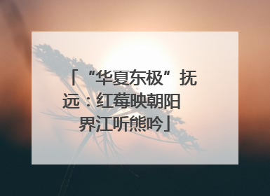 “华夏东极”抚远：红莓映朝阳 界江听熊吟