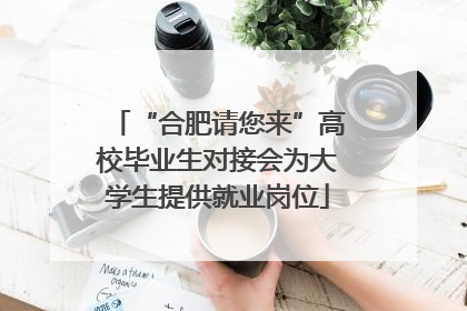 “合肥请您来”高校毕业生对接会为大学生提供就业岗位