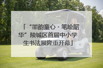 “墨韵童心・笔绘韶华”陵城区首届中小学生书法展隆重开幕
