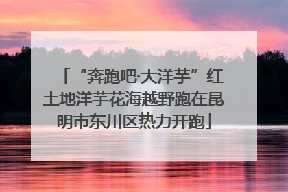 “奔跑吧·大洋芋”红土地洋芋花海越野跑在昆明市东川区热力开跑