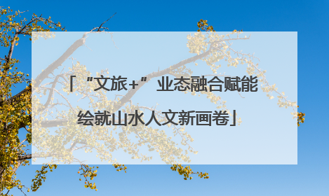 “文旅+”业态融合赋能 绘就山水人文新画卷