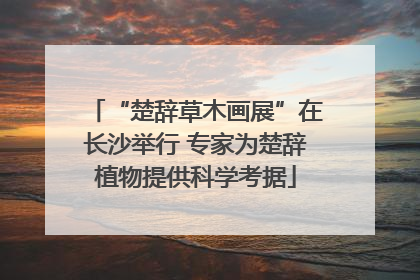 “楚辞草木画展”在长沙举行 专家为楚辞植物提供科学考据