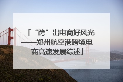 “跨”出电商好风光——郑州航空港跨境电商高速发展综述