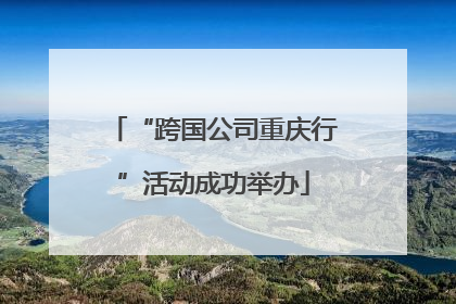 “跨国公司重庆行”活动成功举办