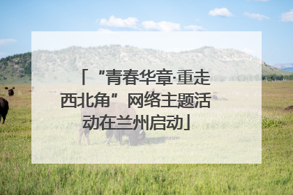 “青春华章·重走西北角”网络主题活动在兰州启动