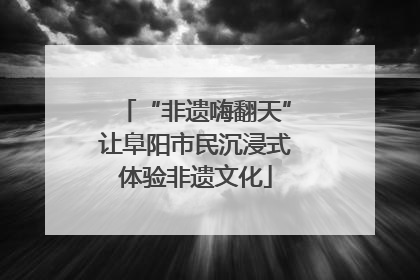 “非遗嗨翻天”让阜阳市民沉浸式体验非遗文化