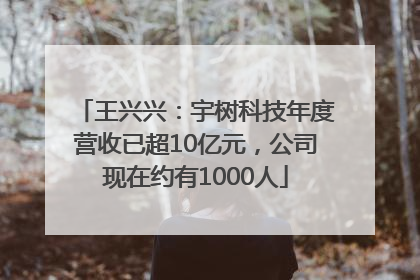 王兴兴：宇树科技年度营收已超10亿元，公司现在约有1000人