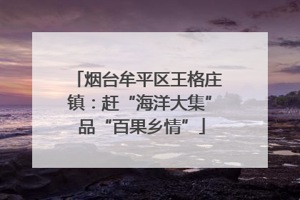 烟台牟平区王格庄镇：赶“海洋大集” 品“百果乡情”