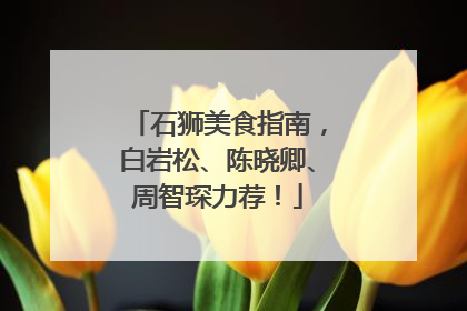 石狮美食指南，白岩松、陈晓卿、周智琛力荐！