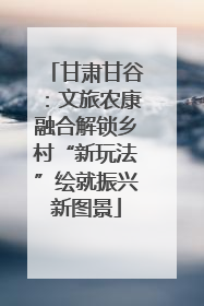 甘肃甘谷：文旅农康融合解锁乡村“新玩法”绘就振兴新图景