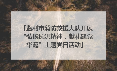 监利市消防救援大队开展“弘扬抗洪精神，献礼建党华诞”主题党日活动