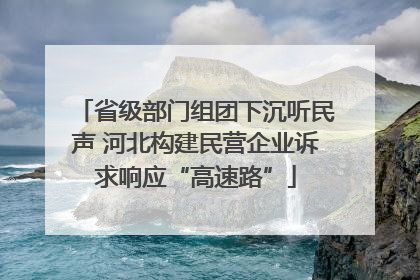 省级部门组团下沉听民声 河北构建民营企业诉求响应“高速路”