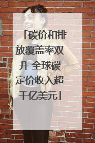 碳价和排放覆盖率双升 全球碳定价收入超千亿美元