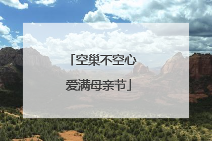 空巢不空心 爱满母亲节