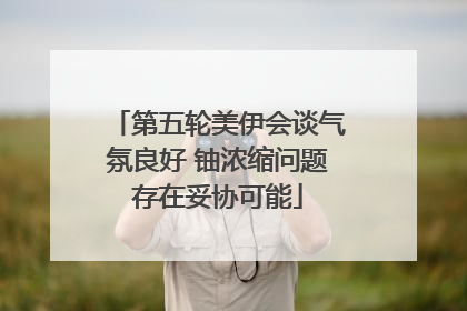 第五轮美伊会谈气氛良好 铀浓缩问题存在妥协可能