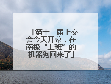 第十一届上交会今天开幕，在南极“上班”的机器狗回来了