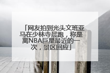 网友拍到光头文班亚马在少林寺晨跑，称是离NBA巨星最近的一次，景区回应