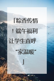 粽香传情！端午福利让学生直呼“家温暖”