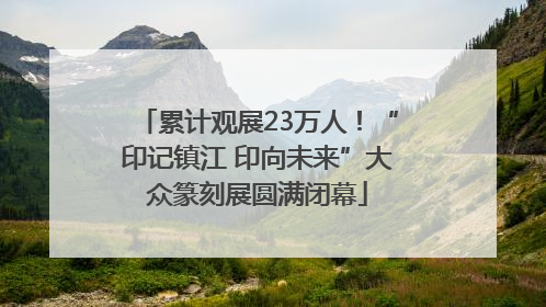 累计观展23万人！“印记镇江 印向未来”大众篆刻展圆满闭幕
