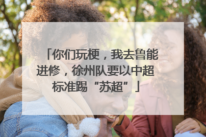 你们玩梗，我去鲁能进修，徐州队要以中超标准踢“苏超”