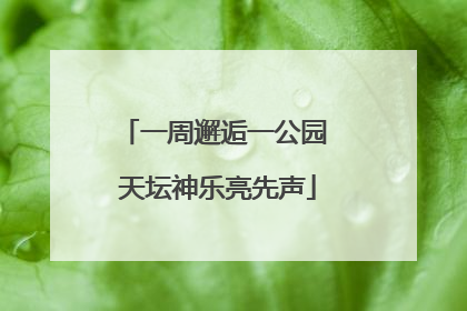 一周邂逅一公园 天坛神乐亮先声