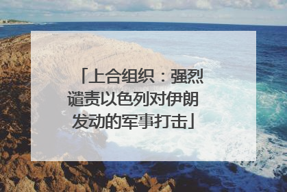 上合组织：强烈谴责以色列对伊朗发动的军事打击
