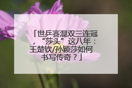 世乒赛混双三连冠，“莎头”这八年：王楚钦/孙颖莎如何书写传奇？