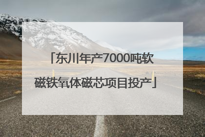 东川年产7000吨软磁铁氧体磁芯项目投产