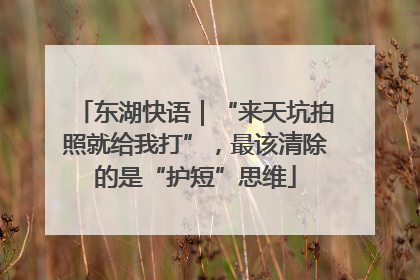 东湖快语｜“来天坑拍照就给我打”，最该清除的是“护短”思维