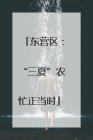 东营区：“三夏”农忙正当时