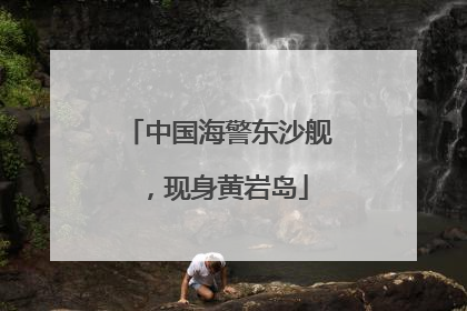 中国海警东沙舰，现身黄岩岛