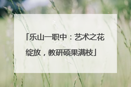 乐山一职中：艺术之花绽放，教研硕果满枝