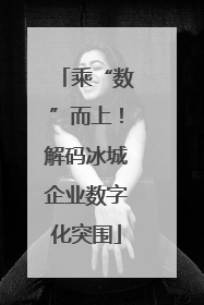 乘“数”而上！解码冰城企业数字化突围