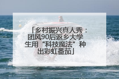 乡村振兴真人秀：团风90后返乡大学生用“科技魔法”种出彩虹番茄