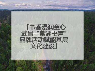 书香浸润童心 武昌“紫湖书声”品牌活动赋能基层文化建设