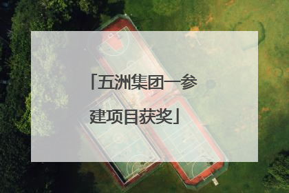 五洲集团一参建项目获奖