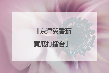 京津冀番茄黄瓜打擂台