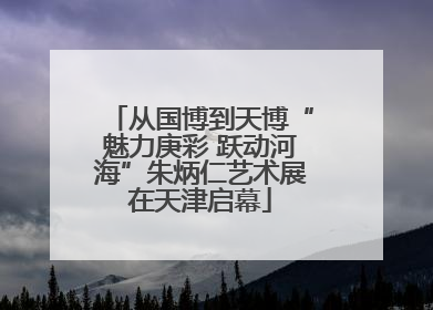从国博到天博“魅力庚彩 跃动河海”朱炳仁艺术展在天津启幕