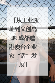 从工业遗址到文创高地 成都邀港澳台企业家“话”发展