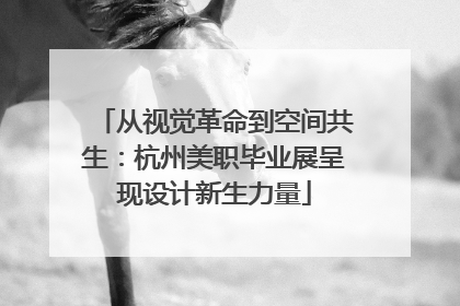 从视觉革命到空间共生：杭州美职毕业展呈现设计新生力量