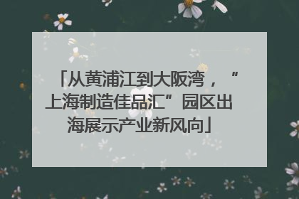 从黄浦江到大阪湾，“上海制造佳品汇”园区出海展示产业新风向