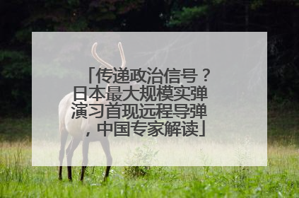 传递政治信号？日本最大规模实弹演习首现远程导弹，中国专家解读