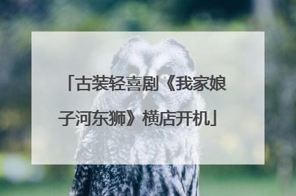 古装轻喜剧《我家娘子河东狮》横店开机