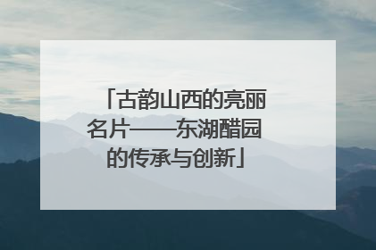 古韵山西的亮丽名片——东湖醋园的传承与创新