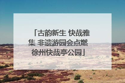 古韵新生 快哉雅集 非遗游园会点燃徐州快哉亭公园