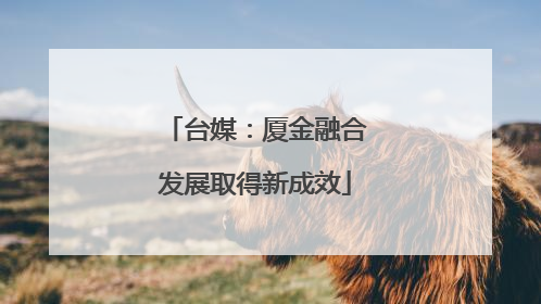 台媒：厦金融合发展取得新成效