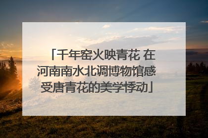 千年窑火映青花 在河南南水北调博物馆感受唐青花的美学悸动